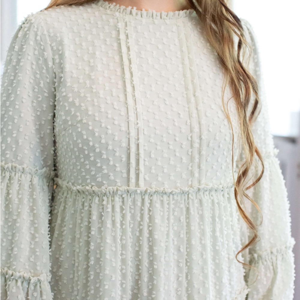 Dainty Jewels Beautiful Beginnings Sage Dress